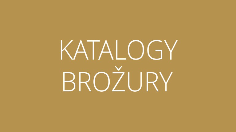 katalogy brožury