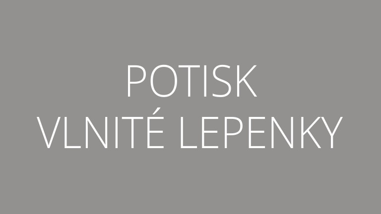 potisk vlnite lepenky